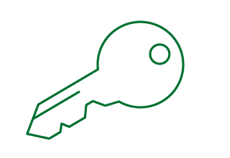 Icon of a house key